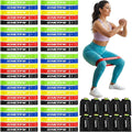 50PCS Resistance Bands Bulk Pack for Gym Studios, Trainers & Schools, 10 Mini Bands Sets, 5 Levels Color-Coded Durable Loop Exercise Bands for Pilates, Yoga, Rehab, Gift for Team Fitness