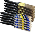 Great Andrew Paint Brushes, 10 PCS 2" Bulk Paint Brush Pack Multi use, Flat Paint Brushes Set for Walls Fences Trim Home Furniture
