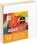 Ampersand Art Supply Watercolor Painting Panel: Museum Series Aquabord, 7/8 Inch Flat Profile, 6" x 6"
