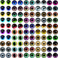 100PCS Eyes Glass Cabochon for Clay Doll Making Sculptures Props Craft DIY Findings Jewelry Making Christmas Gift