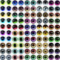 100PCS Eyes Glass Cabochon for Clay Doll Making Sculptures Props Craft DIY Findings Jewelry Making Christmas Gift