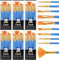 ESRICH Paint Brushes,6Packs-60Pcs Paint Brush for Acrylic Painting,Acrylic Paint Brush Set for Oil Watercolor,Body Face Rock Canvas, Small Paint Brushes for Kids Adult Drawing