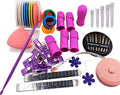 Sewing Kit for Teens & Petite Fingers | THIK-Grip Thimbles - Small (4) Medium (2) | Needles (55) | Ruler (1) | Fabric Clips (4) & More Supplies