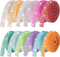 12-Yard Bedazzling Strips, 12-Roll Rhinestone Strips for DIY Craft, Rhinestone Ribbon Self Adhesive, Rhinestones for Crafting, Rhinestones Tape Self Adhesive for Home Decor and Special Events