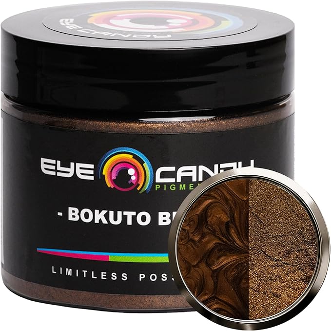 Eye Candy Mica Powder Pigment “Bokuto Brown” (50g) Multipurpose DIY Arts and Crafts Additive | Woodworking, Epoxy, Resin, Natural Bath Bombs, Paint, Soap, Nail Polish, Lip Balm (Bokuto Brown, 50G)