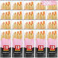 Acrylic Paint Brush Set, (20 Packs /200 pcs) Nylon Hair Brushes for Oil and Watercolor, Perfect Suit of Art Painting, Best Present for Painting, Pink