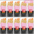 AROIC Painting Brushes Set, 10 Packs /100 Pieces, Nylon Brush Head, Suitable for Oil and Watercolor, Perfect Suit of Art Painting, Best Present for Painting, Pink