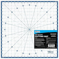 U.S. Art Supply 18" x 18" Self-Healing Cutting Mat 7-Ply - Rotary White/Blue Craft Mat, Non-Slip Cutting Mats for Crafts, Sewing, Quilting, Scrapbooking