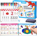 JoyCat Math Game Book - Preschool Learning Activity for Kids Ages 3-5, Number Tracing Workbooks, Math Learning Tools, Travel Cars Activities, Educational Gift Toys for Girls and Boys Ages 4-8