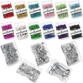 1470Pcs Sewing Pins Assorted Set Contains 12 Colors 1.57inch Pearlized Ball Head Quilting Pin and Mini Small Large Safety Pins for Fabric, Dressmaker, Art and Craft Supplies