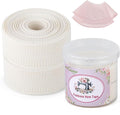 10 Yards Fishbone Tape for Sewing Banroll Tape for Sewing Narrow Hem Sewing Accessories Rolled Hem Tape for Chiffon or Delicate Fabrics Fishbone Boning Lining Seam Guide for Hemming Tool 3.5CM Width