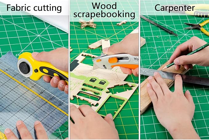 worklion self healing cutting mat 36" x 48" for sewing,fabric cutting,rotary cutting,5-layer non-slip as desk top for Scrapbooking & Quilting & Sewing & Arts & Crafts Project……