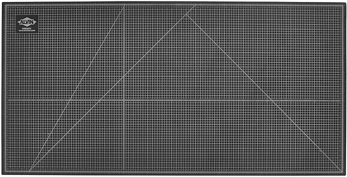 ALVIN GBM Self-Healing Cutting Mat 36 x 72 inch | Double-Sided Green/Black | 5-Layer Gridded Surface for Arts, Crafts and Sewing (actual size 36.61 x 72.83 inches) - Model GBM3672