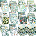Ganeen 800 Pcs 4 x 4 Inch Cotton Fabric Squares Pre Cut Quilting Squares Printed Floral Patchwork Fabric Bundles for DIY Craft Sewing Clothing Accessory(Fresh)