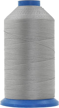 Mandala Crafts Size 92 280D T90 Bonded Nylon Thread - Gray 1100 YDs Tex 90 Heavy Duty Sewing Threads for Leather, Jeans, Weaving, Outdoor Marine Upholstery