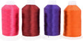 Mandala Crafts Maroon Purple Orange Hot Pink Heavy Duty Thread - 6000 Yds Tex 90 Bonded Polyester Thread Outdoor Marine Upholstery