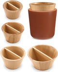 Colingmill 4 Pcs Rim Cone Shaper for Pottery and Ceramic Wooden Tools 4 Size Shaping Cone Trimming Tools for Sculpting Fixing Smoother Rounded Rim Pottery Artists and Hobbyists Supplies(Xs, S, M, L)