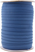Mandala Crafts 55 Yards 1 Inch Denim Double Fold Bias Tape for Sewing - Bias Binding Tape for Quilting Binding, Hemming, Seam, and Fabric Piping