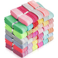 WILLBOND 40 Yards Fold over Elastic Solid Color Trim Elastic 40 Colors Ribbon Sewing Stretch Ribbon Band for Hair Bow DIY Craft Hair Ties Headbands (Pastel Color)