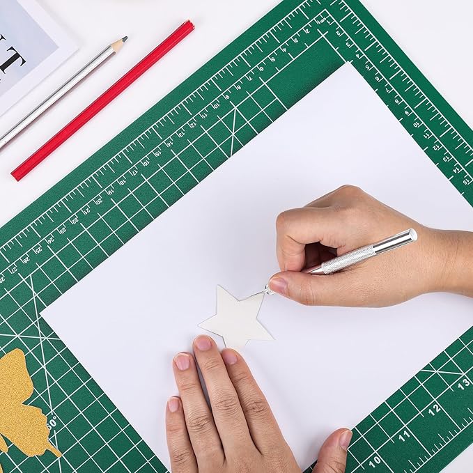 Cutting Mat 12"x18", 1 Pack Double-Sided 5-Ply Self Healing Sewing Cutting Mat, Cutting Mats Board for Crafts-Sewing, Fabric, Quilting, Scrapbooking Project