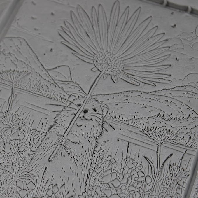 Quokka Clay Texture Roller (4") - Storybook Set #01 - Embossing Pattern Roller for Polymer & Ceramic Clay, Pottery & Crafts