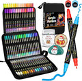 Betem Acrylic Paint Markers Pens, Dual Tip 72 Colors Premium Paint Pens Acrylic Markers for Wood, Fabric, Canvas, Stone, Rock Painting, Glass, Ceramic Surfaces, DIY Crafts Making Art Supplies with Bag