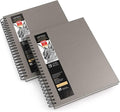 ARTEZA Spiral Sketch Book 9x12 Drawing Pad 2 Pack 100 Sheets Sketch Pads for Drawing for Adults & Teens