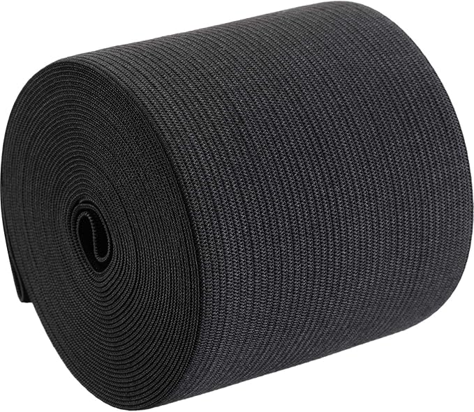 EBOOT 1 Pcs Elastic Spool (3 Inch X 5 Yard,Black)