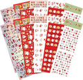1200 Pieces Christmas Stickers, Xmas Holiday Envelopes Merry Christmas Gift Decorations, Santa Claus, Reindeer, Snowman Winter Stickers for Notebook, Bottles, Mega Sticker Pack Gift for Kids