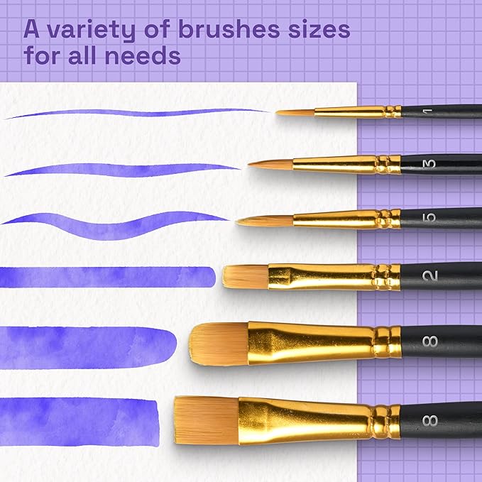 ARTISTRO 100 Colors Watercolor Paint Set - Portable Paint Set with Palette and Brush Pens - Travel Water Color Kit for Adults, Professionals, Kids - Art and Painting Supplies - Christmas Gift Idea