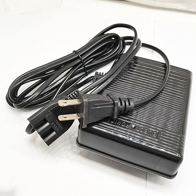 HONEYSEW Foot Control Pedal and Power Cord for Singer Sewing Machine (359102-001)