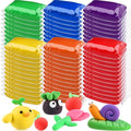 72 Pcs 38oz Air Dry Clay Bulk Modeling Magic Ultra Lightweight Foam Modeling Clay for Kids Adults DIY Gifts Party Arts Crafts and School Project Supplies(Fresh Color)