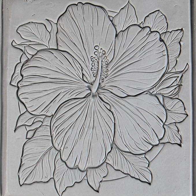 Ultimate Flower Clay Texture Rollers 8-Set (4") - Flower Set #01 - Embossing Pattern Rollers for Polymer & Ceramic Clay, Pottery & Crafts