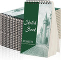 DINGIXOC 20 Pack Small Sketchbooks, 5.5" x 8.5" Mini Sketch Pad, Top Spiral Bound, 68lb/100gsm, Blank Books for Kids to Write Stories, Drawing & Painting(30 Sheets Each)