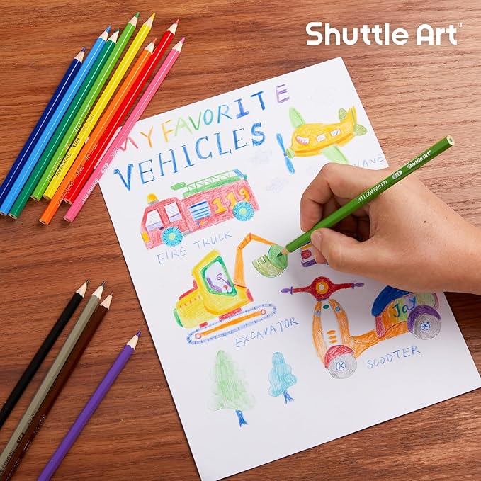 Shuttle Art 360 PCS Colored Pencils Bulk, 12 Assorted Colors, Pack of 30, Break-resistant, Pre-sharpened Colored Pencils for Kids, Bulk Pack School Supplies for Teachers & Students