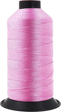 Mandala Crafts Size 207 630D T210 Bonded Nylon Thread - Pink 800 YDs Tex 210 Heavy Duty Sewing Threads for Leather, Jeans, Weaving, Outdoor Marine Upholstery