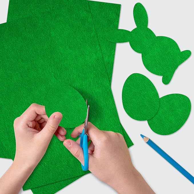 40 Pcs Green Felt Fabric Sheet 8" x 12" Assorted Color Felt Fabric Sheets for Crafts DIY Handcraft Sewing Squares Patchwork Nonwoven