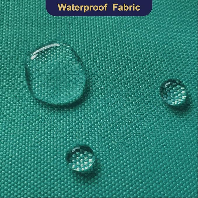 Waterproof Canvas Fabric by The Yard 600D Upholstery Cordura Fabric 58" Wide for Chairs Indoor Outdoor Water Resistant Canvas Polyester Material Sewing DIY Cloth, 3 Yards Teal Green