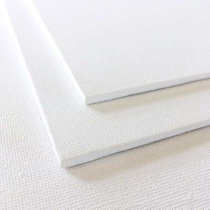 milo Canvas Panel Boards for Painting | 11x14 inches | 24 Pack of Flat Canvas Panels, Primed & Ready to Paint Art Supplies for Acrylic, Oil, Mixed Wet Media, & Pouring, Bulk Painting Party Pack