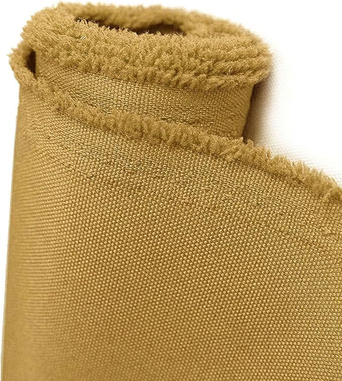 Waterproof Canvas Fabric by The Yard 600D Upholstery Cordura Fabric 58" Wide for Chairs Indoor Outdoor Water Resistant Canvas Polyester Material Sewing DIY Cloth, 3 Yards Light Brown