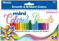 BAZIC Products Colored Pencils 24 Color, Mini Coloring Pencil Set Soft Core, for Art Drawing Sketching, Gift for Artist Adult (24/Pack), 1-Pack