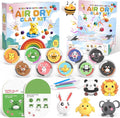 Air Dry Clay Kit for Kids, Modeling Clay for Kids, DIY Model Magic Clay Non-Sticky Soft & Ultra Light with Sculpting Tools, Birthday Christmas Gift for Boys Girls Ages 3 4 5 6 7 8+