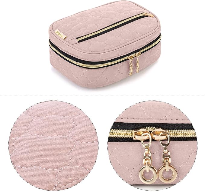 Yarwo Crochet Hook Case, Travel Organizer Bag for Crochet Hooks, Aluminum Crochet Hooks, and Crochet supplies, Dusty Rose (Bag Only)