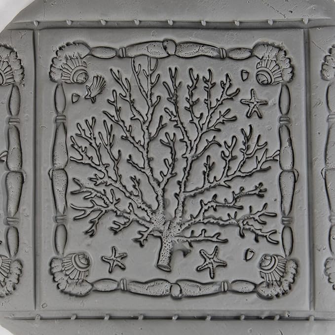 Coral Clay Texture Roller (4") - Ocean Set #01 - Embossing Pattern Roller for Polymer & Ceramic Clay, Pottery & Crafts