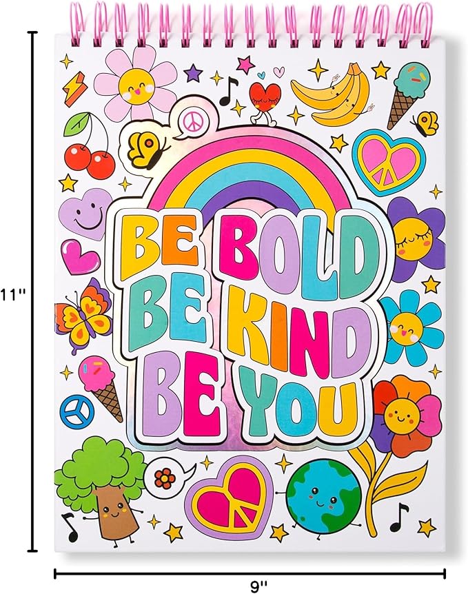 VOTUM Sketch Book: Personalized Artist Sketchbook: Sketching, Drawing and Creative Doodling. Notebook and Sketchbook to Draw and Journal with Stickers and Pens (Groovy)