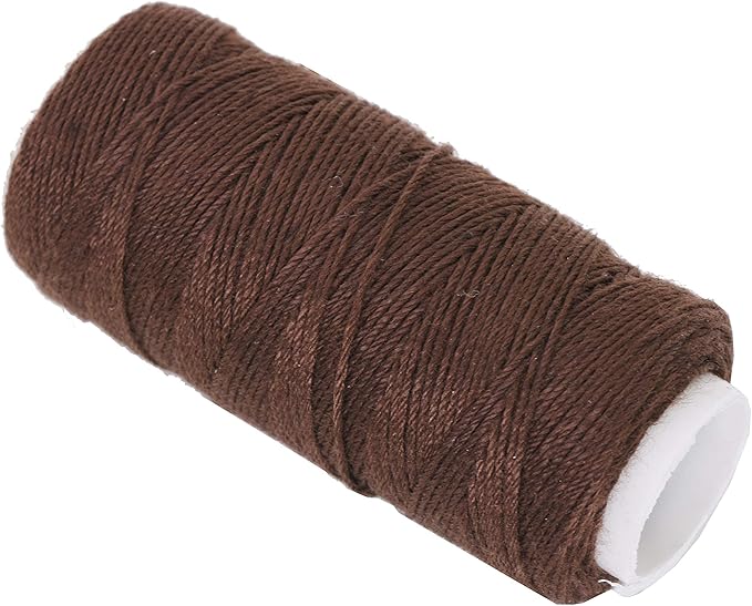 Mandala Crafts Weave Needle and Thread for Extensions – 24 Rolls of Brown Weaving Thread for Hair Sew in with 70 T Pins & Curved Needles for Wig Making and Hair Weft