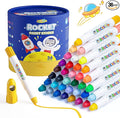 JUPITEARTH 36 Colors Tempera Paint Sticks, Washable Rocket Paint Sticks for Kids, Non-Toxic and Quick Drying