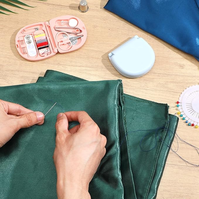 JIEYAO 50 Pcs Mini Travel Sewing Kits, Portable Small Emergency Sewing Repair Supplies with Needles Thread Scissor Buttons for Clothes Repair Home Travel Essentials