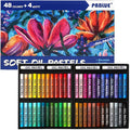 Oil Pastels 48 Colors, Soft Oil Pastel Crayons for Drawing Blending,Layering, Shading, Art Supplies Gift for Artists, Beginners