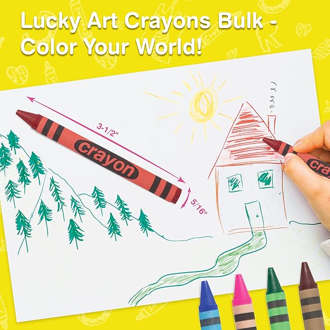 80 Count Single Color Crayons Bulk Pack - RED single color crayon refill - Regular size crayons (5/16" x 3-1/2")